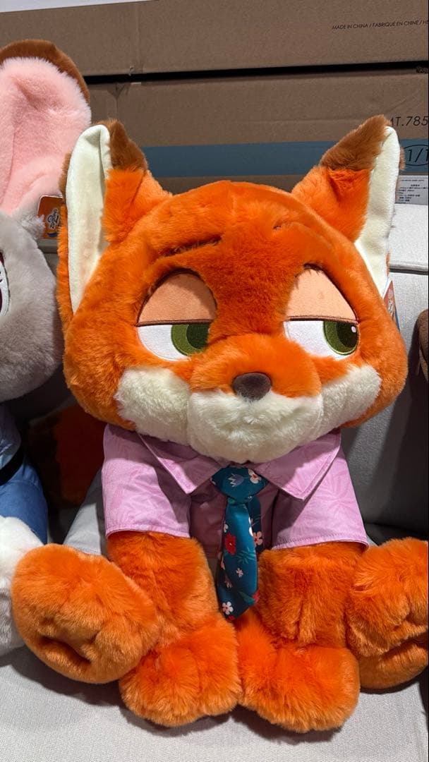 ズートピア ニック・ワイルド ぬいぐるみ 50cm・ブランケット付き