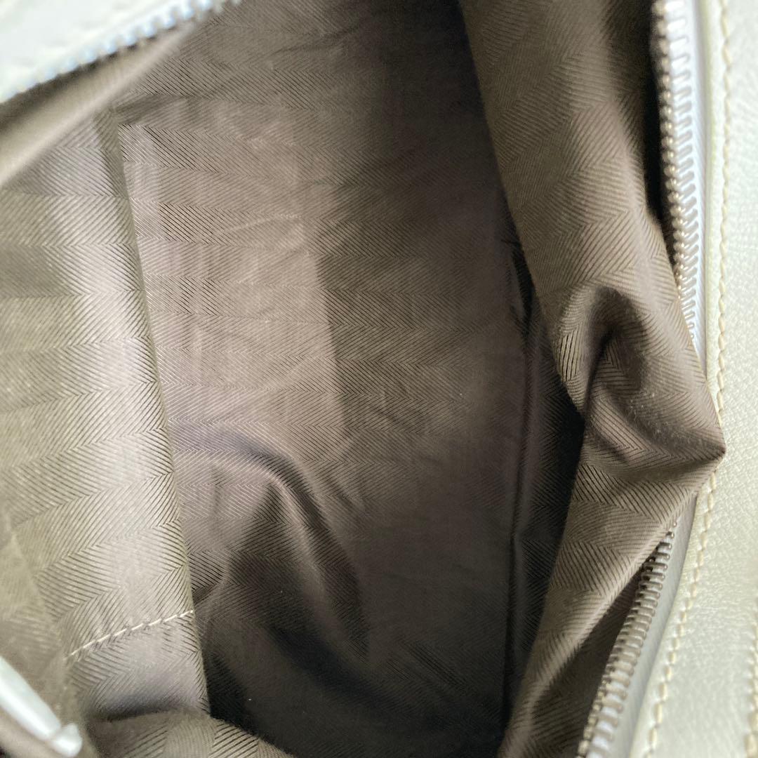 未使用に近い　マルベリー　トートバッグ　グレインレザー　ターンロック　ホワイト