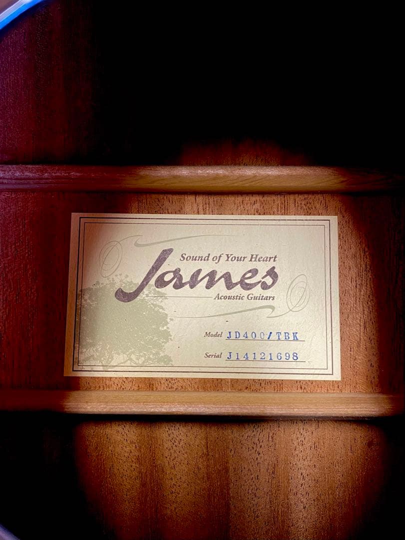 こまるJames JD400TBK トップ単板でバランス良い鳴り超美品！