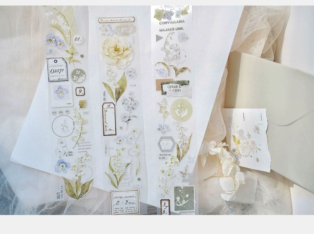 ⭐️SALE⭐️ 雀斑茶《铃兰奶绿》海外マスキングテープ　マステ 【1638】