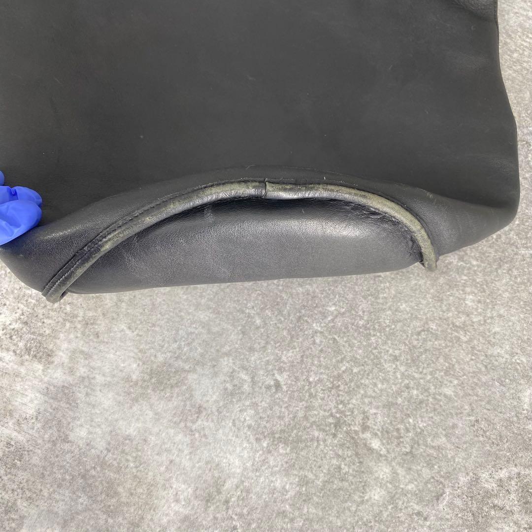 オールドコーチ レザー ショルダーバッグ バケツ型 ブラック 9085