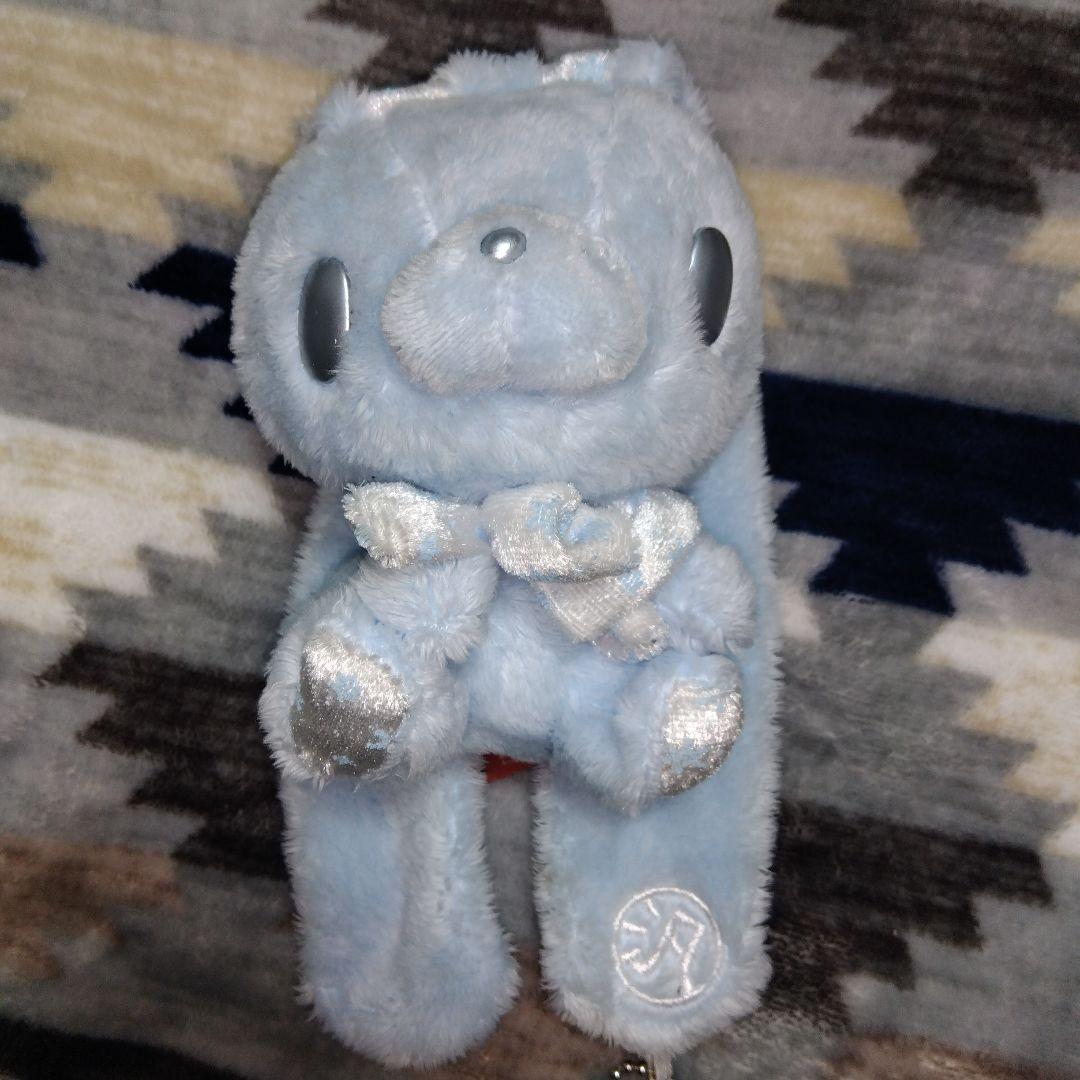 汎用うさぎ ぬいぐるみ マスコット Winter チャックスGP ライトブルー