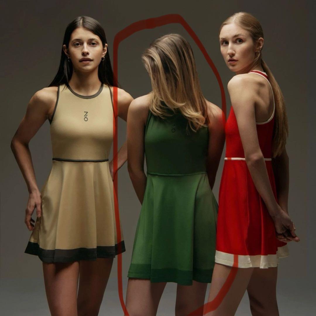 日本初上陸　セブンシックス　テニスウェア　ワンピース　グリーン