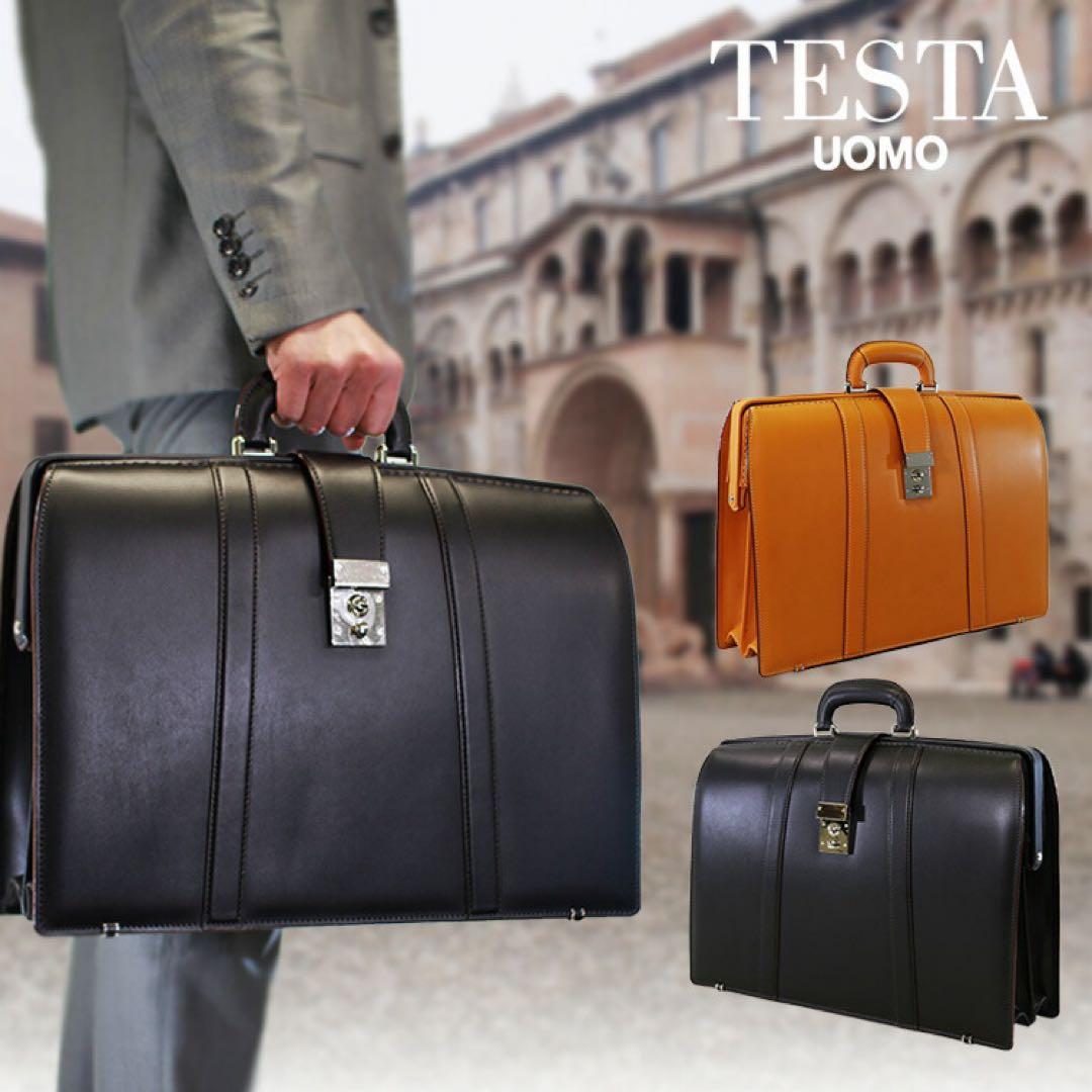 TESTA UOMO テスタ　ダレスバッグ　ブラック