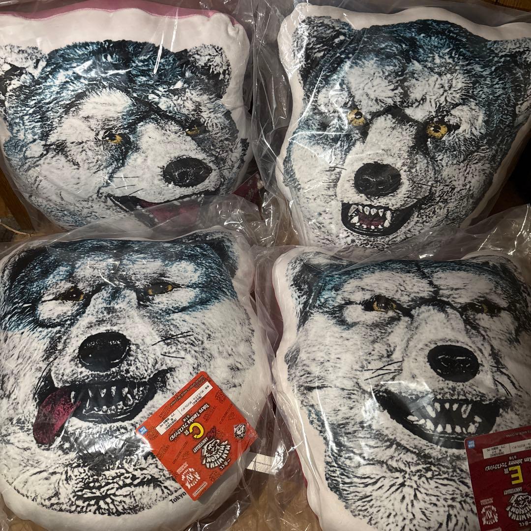 一番くじ　MAN WITH A MISSIONフェイスクッション　4種　セット