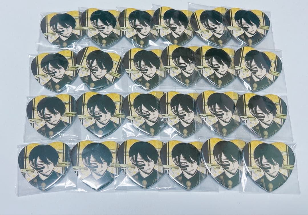 桃源暗鬼　ハート缶バッジ　アニメイト　無陀野無人　24個