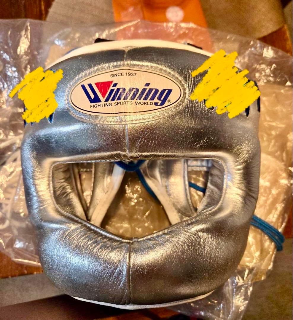 Winning ヘッドギア シルバー 特注品　M