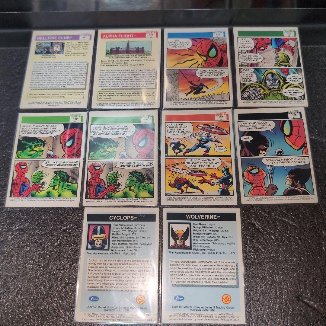 MARVEL COMICS トレーディングカード まとめ メルカリ便