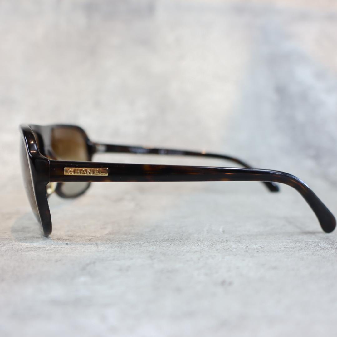 CHANEL シャネル サングラス ブラウン べっ甲調 ケース付き