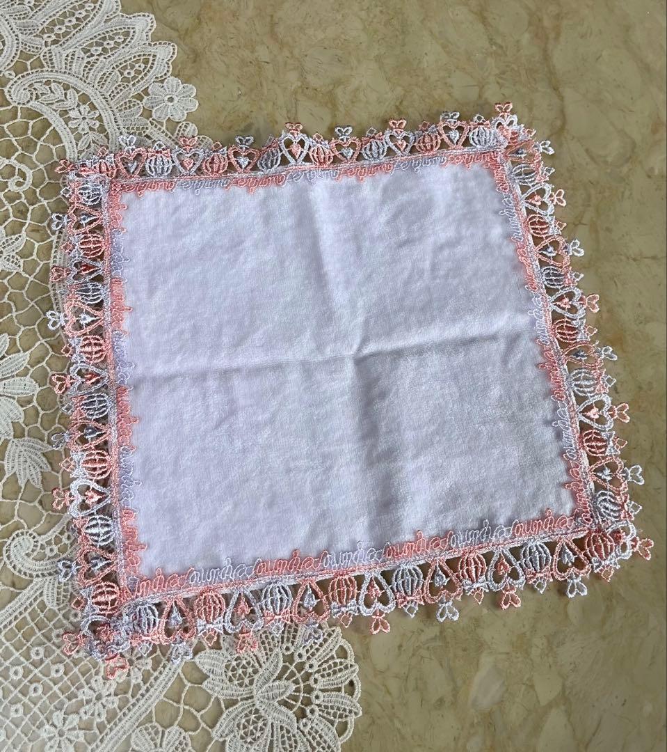 近沢レース　パフューム　ハンカチ　パープル　限定色　香水　タオルハンカチ　レア