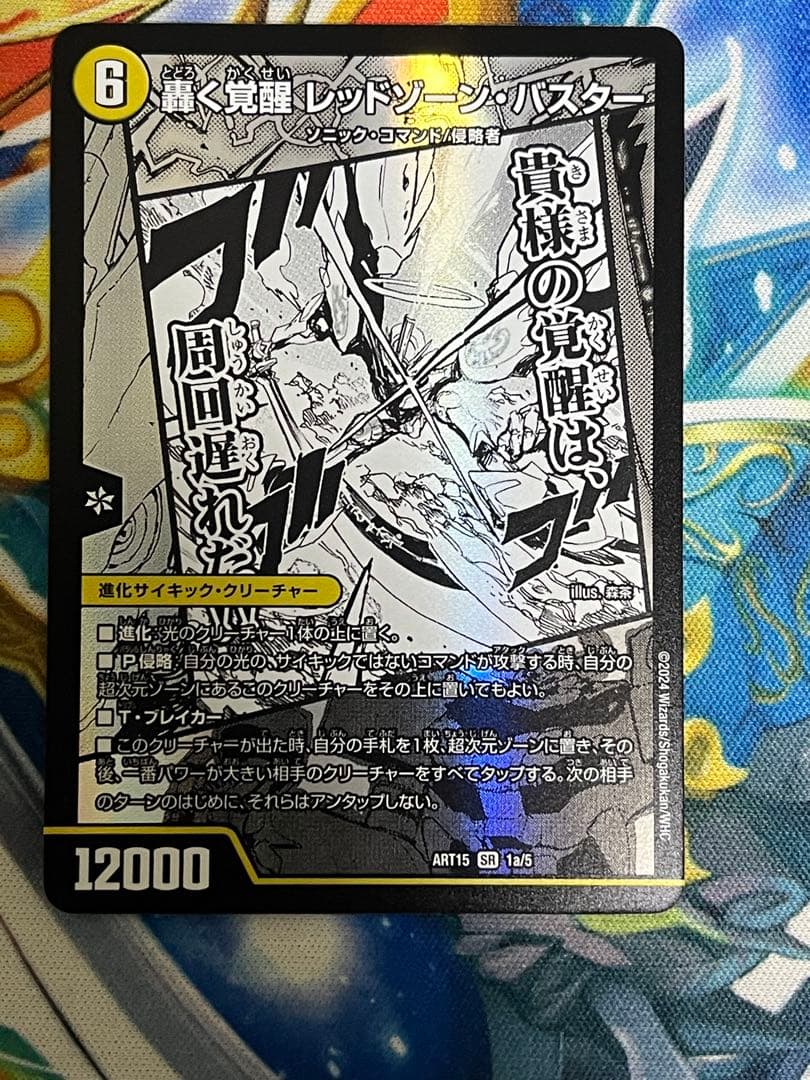 はむ　轟く覚醒レッドゾーンバスター 蒼き覚醒ドギラゴンX 神アート　2枚