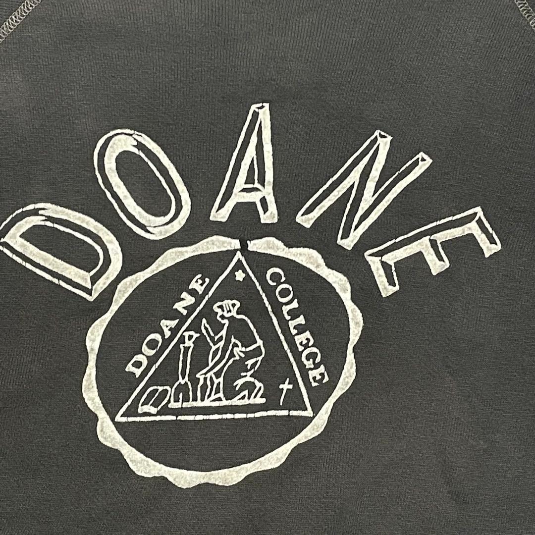 60s vintage sweat ラグラン フロッキー ビンスエ フェード