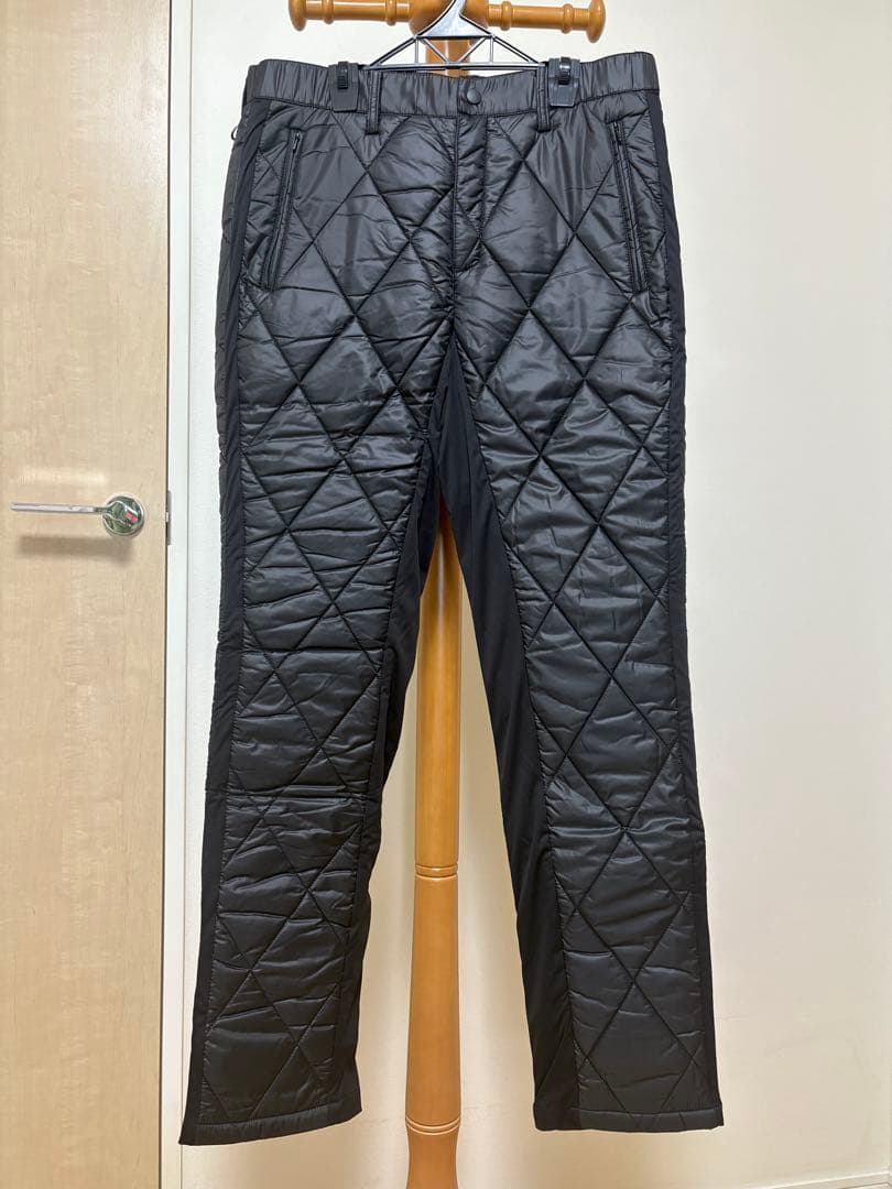 オロビアンコ キルティングスリムパンツ ブラック