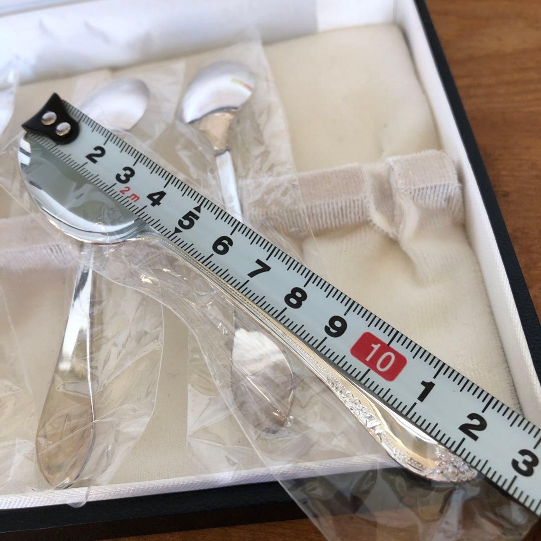 未使用　ラッキーウッド　SILVER950 スプーン5客セット　シルバー　純銀