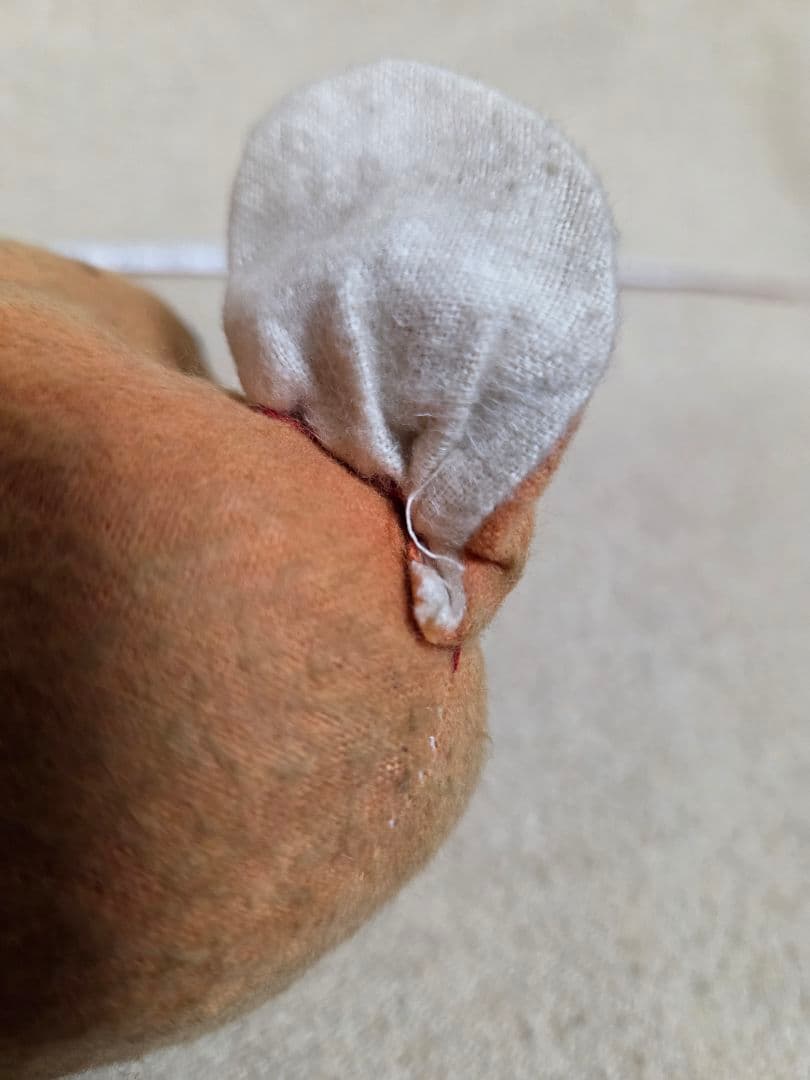 フランスアンティーク　犬ぬいぐるみ