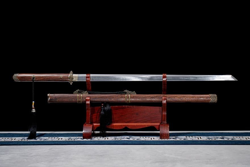 【長いシンプルな唐刀】 漢剣 古兵器 武具 刀装具 高級 鑑賞用 長剣 装飾用
