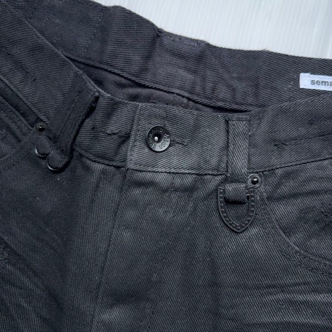 パンツ semantic 00s y2k coating repair denim