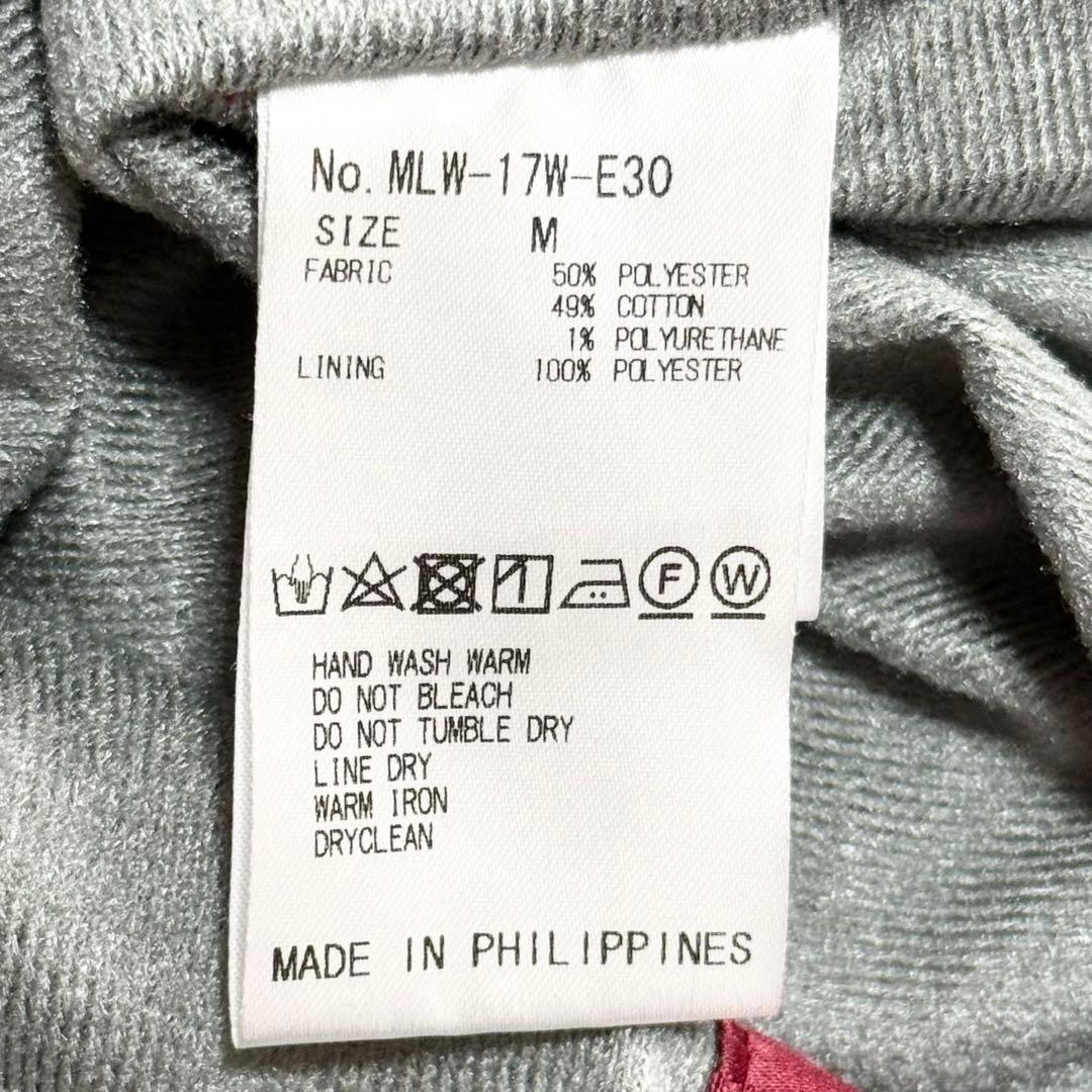 【希少】 MARK&LONA ストレッチスカート ロゴ 総柄 スカル 赤 M