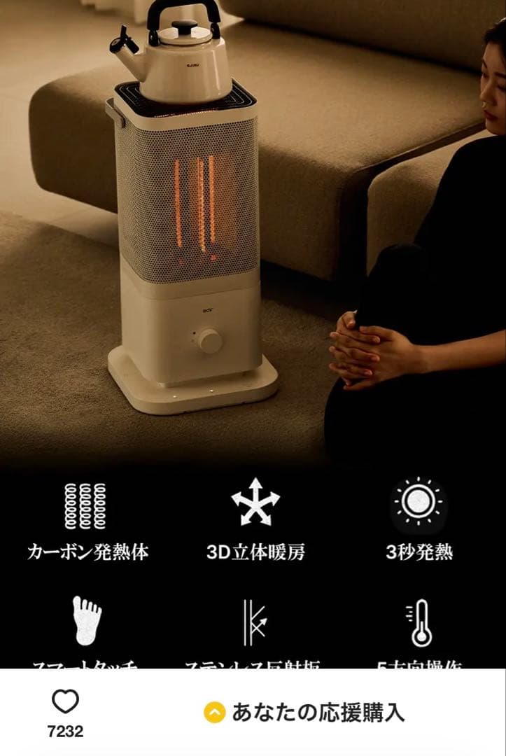 edir 5面カーボンヒーター　未開封品