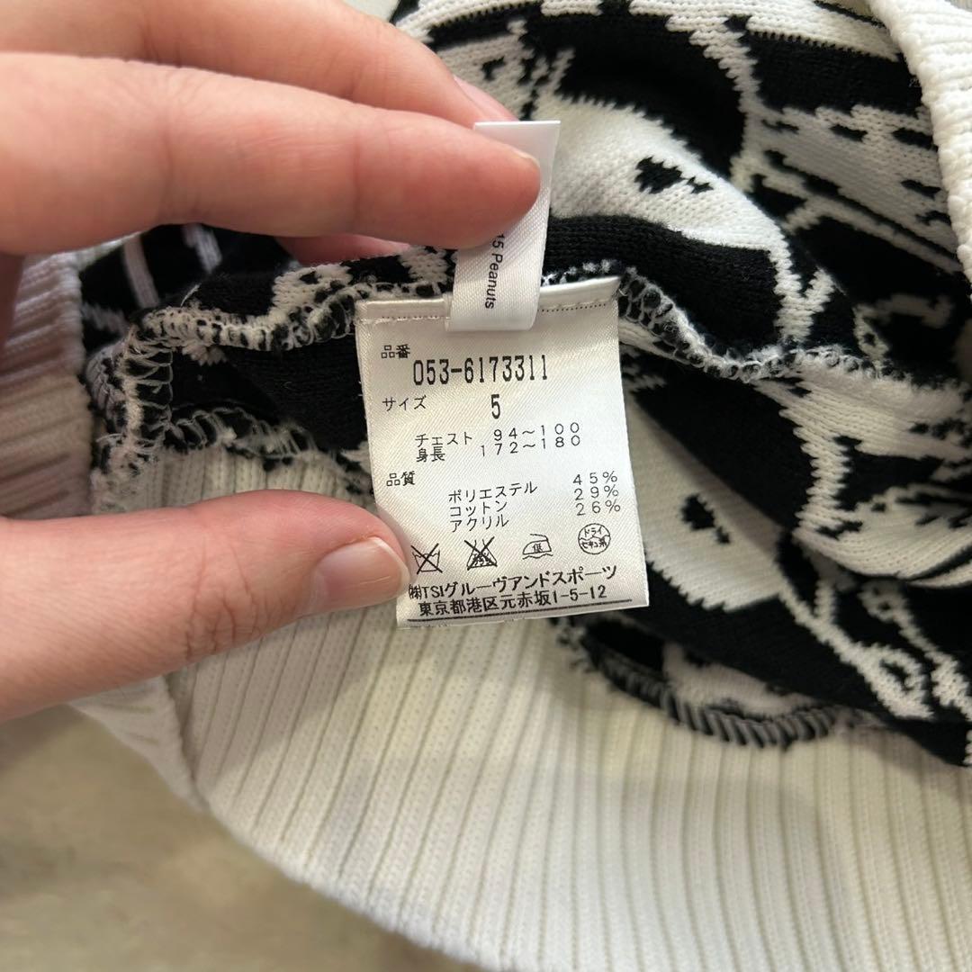 【極美品】PEARLY GATES パーリーゲイツ ニットベスト スヌーピー 5