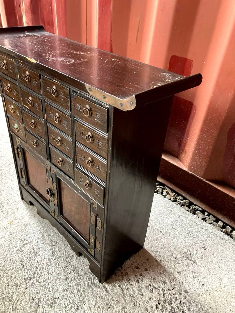 アンティーク　李朝　薬箪笥　訳あり