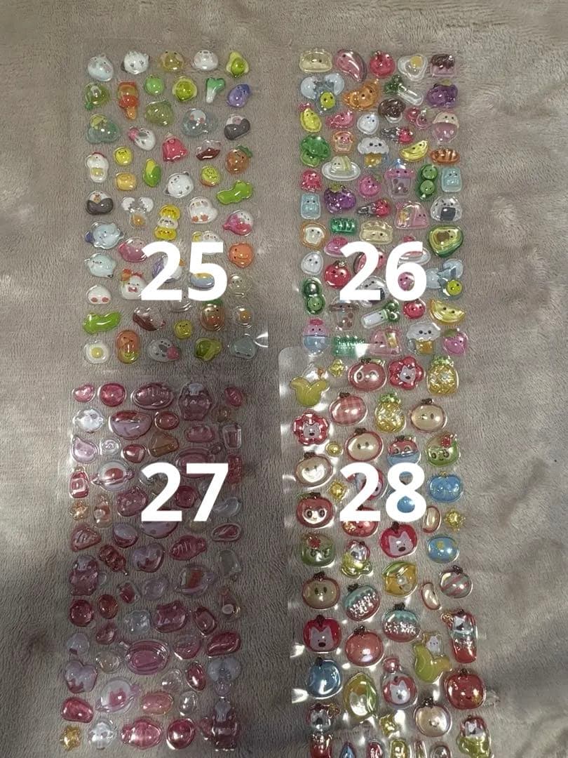 未使用立体シール44枚　A5バインダー５冊　台紙44枚　2万円超相当