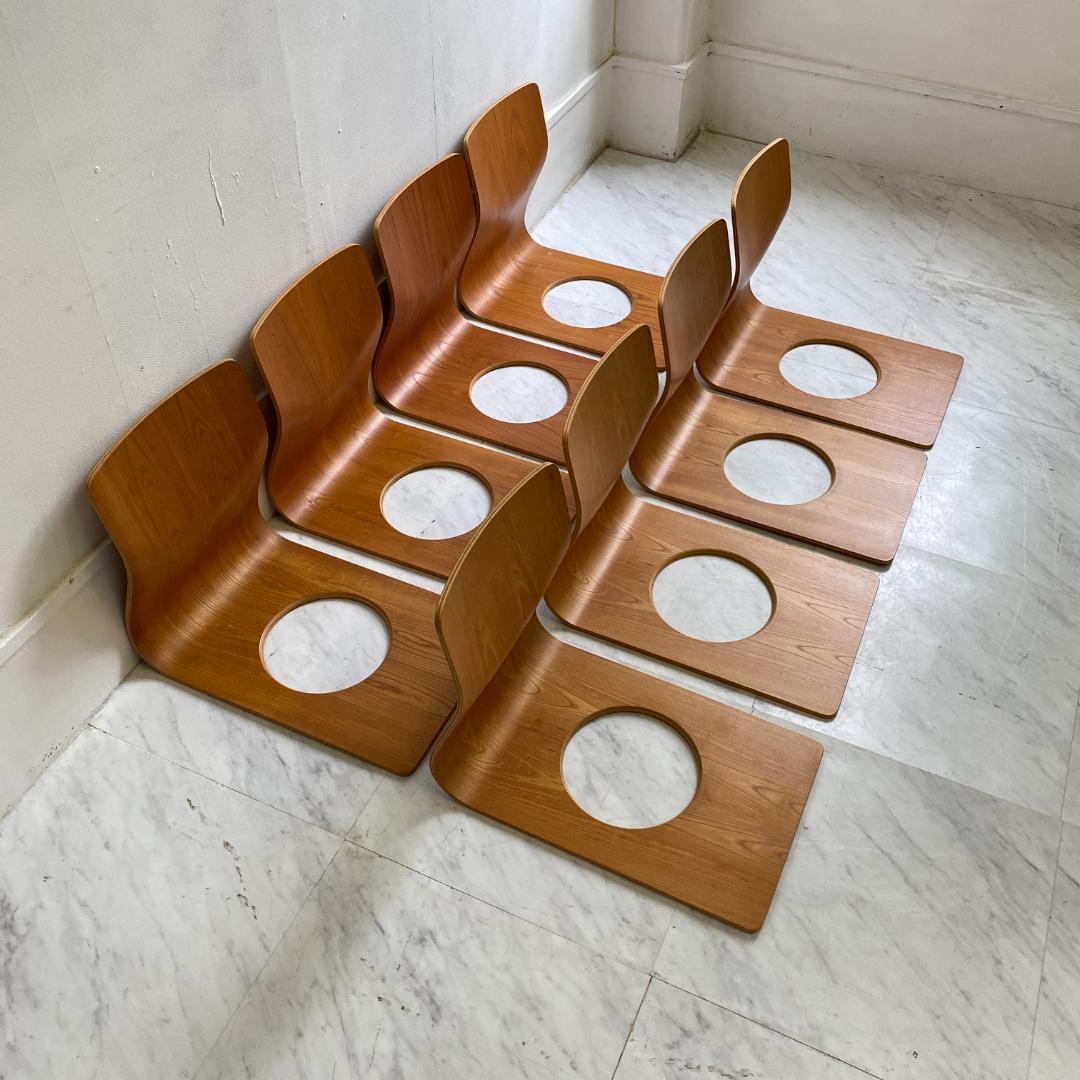 天童木工 Tendo 座椅子 木製 座椅子 藤森健次デザイン 8セット 美品