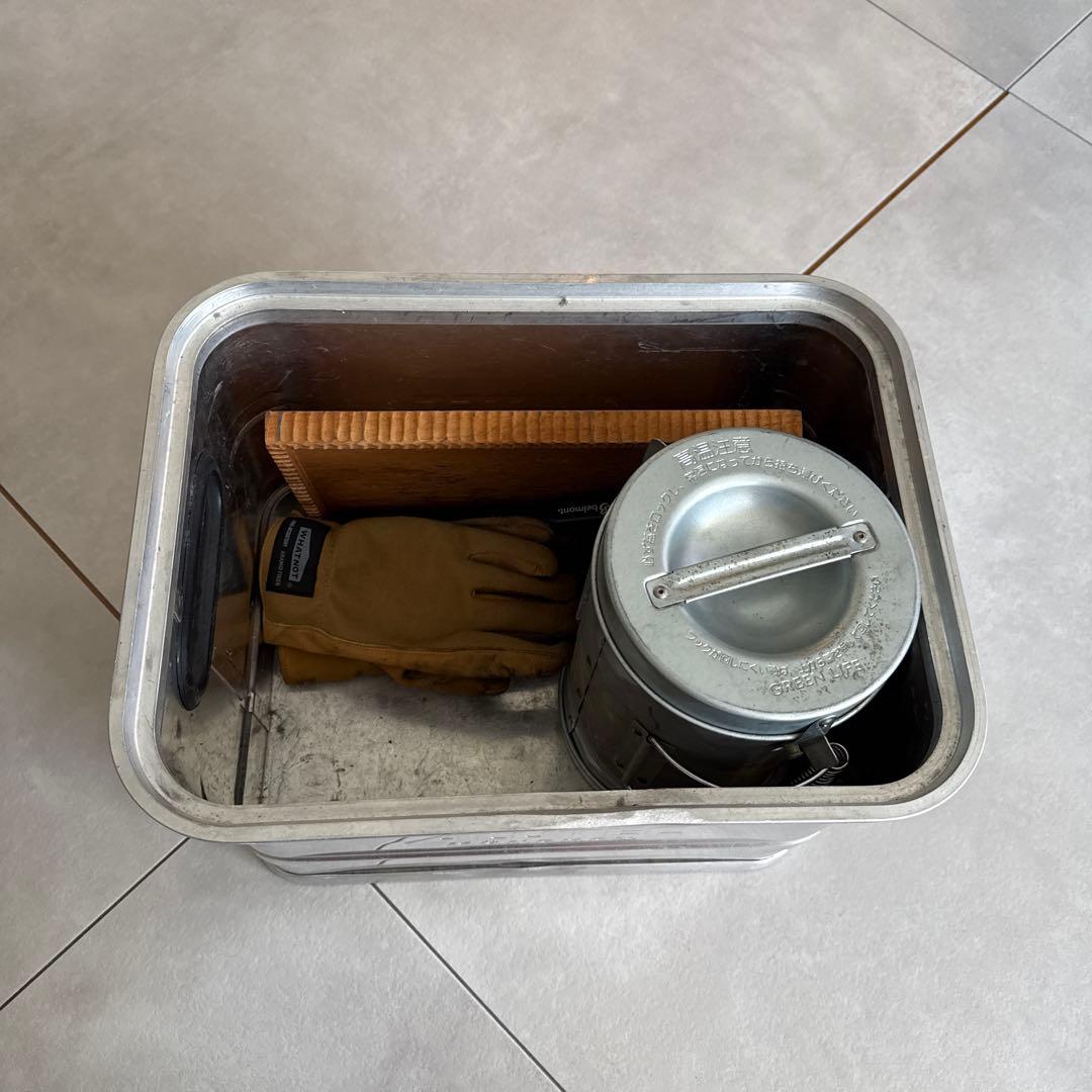 アルテックコンテナー焚き火