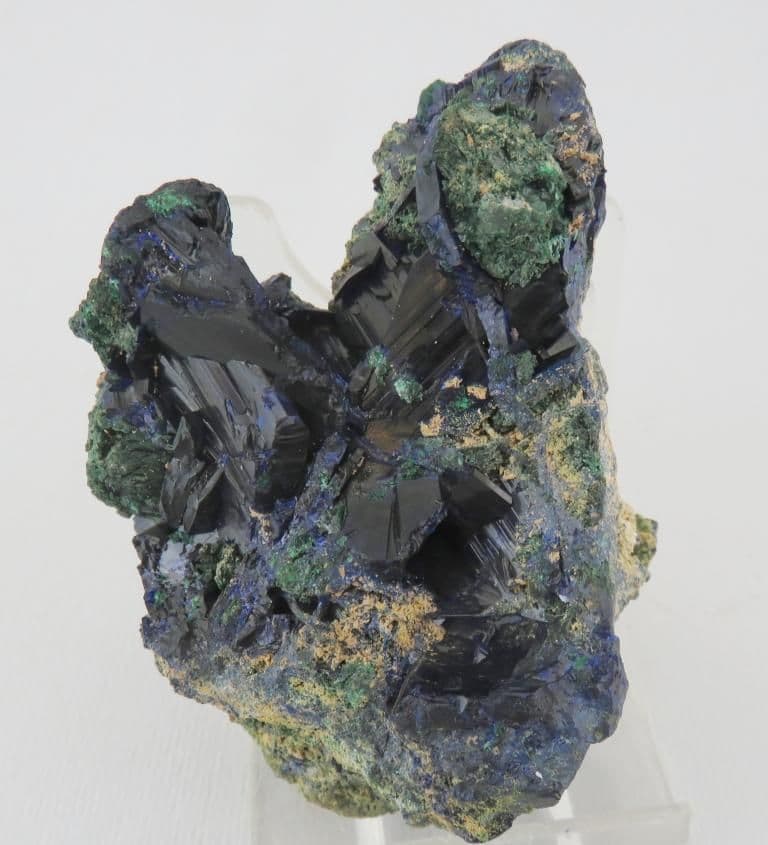 ナミビア ツメブ鉱山産 アズライト 結晶原石 鉱物標本 約60mm