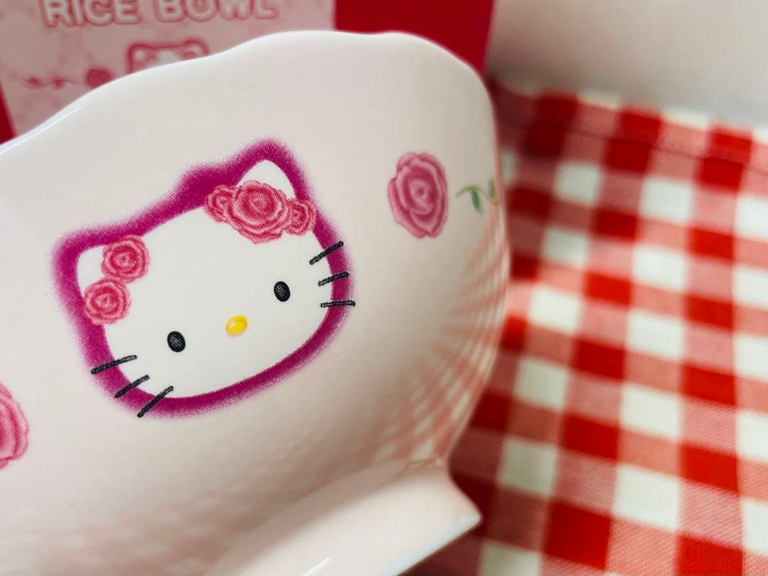 当時物　2000年　サンリオ　ハローキティ　バラキティ　薔薇　マグカップ　お茶碗