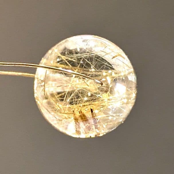 【金運】ゴールドルチルクォーツ　天然石　パワーストーン【鑑別書付】ハイクラス