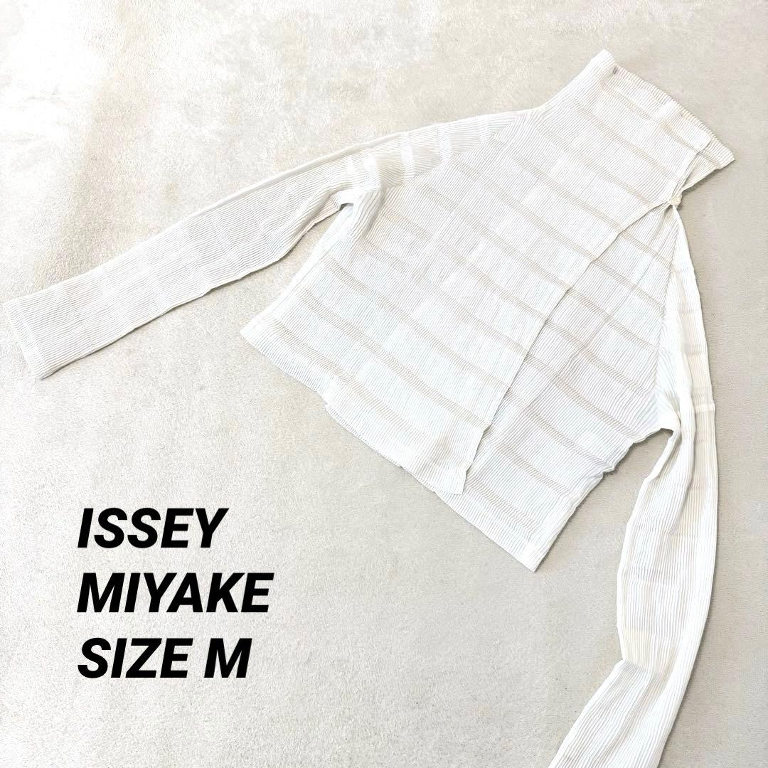 専用　ISSEY MIYAKE プリーツ　ホワイト　変形　長袖　　カーディガン