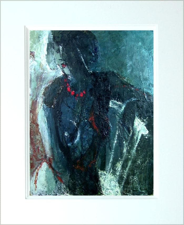 油絵 菅家令子 絵 絵画 インテリア 額付(白) F8-62023 人物 女性像