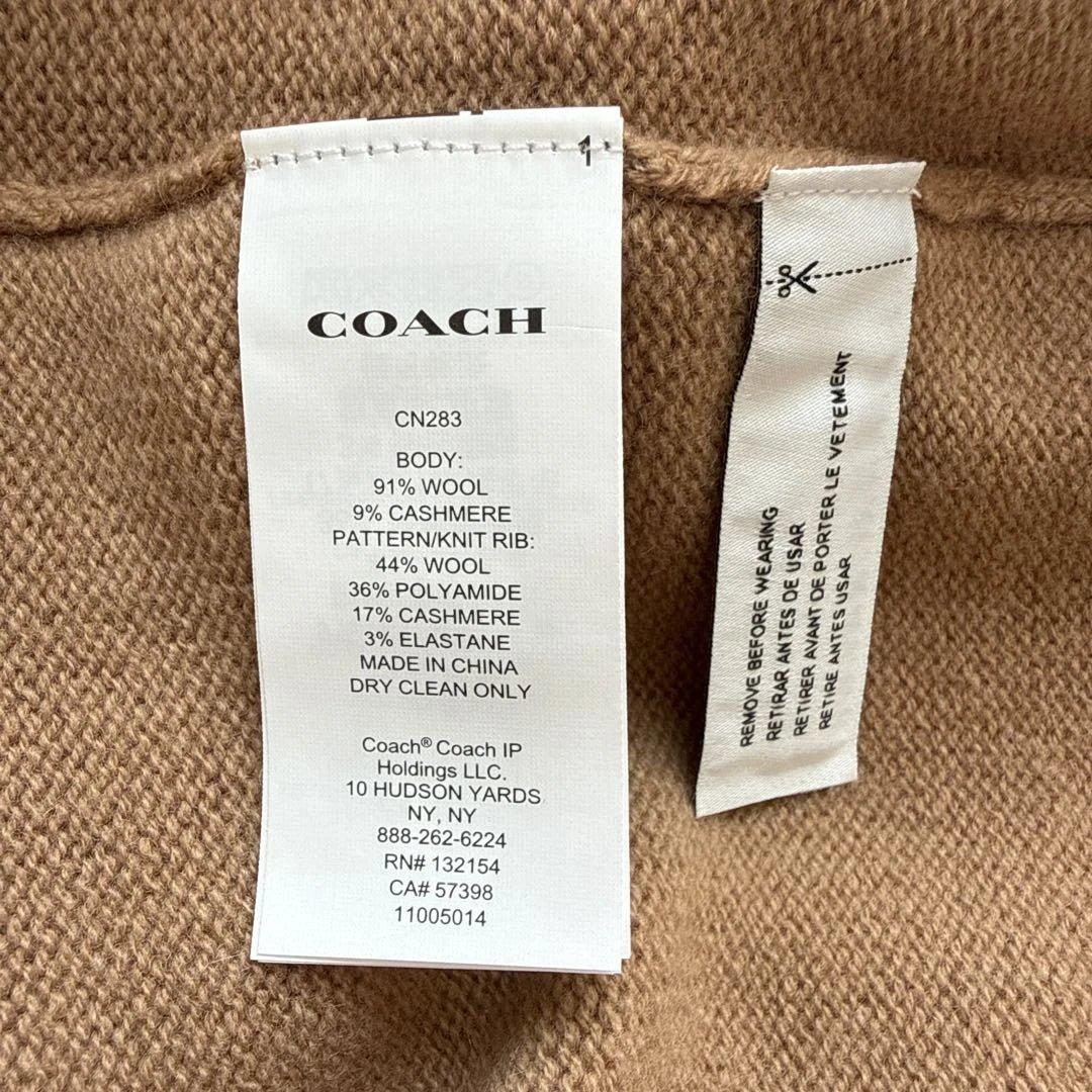コーチ　タートルネックセーター　ウール素材　メンズM ホース&キャリッジ