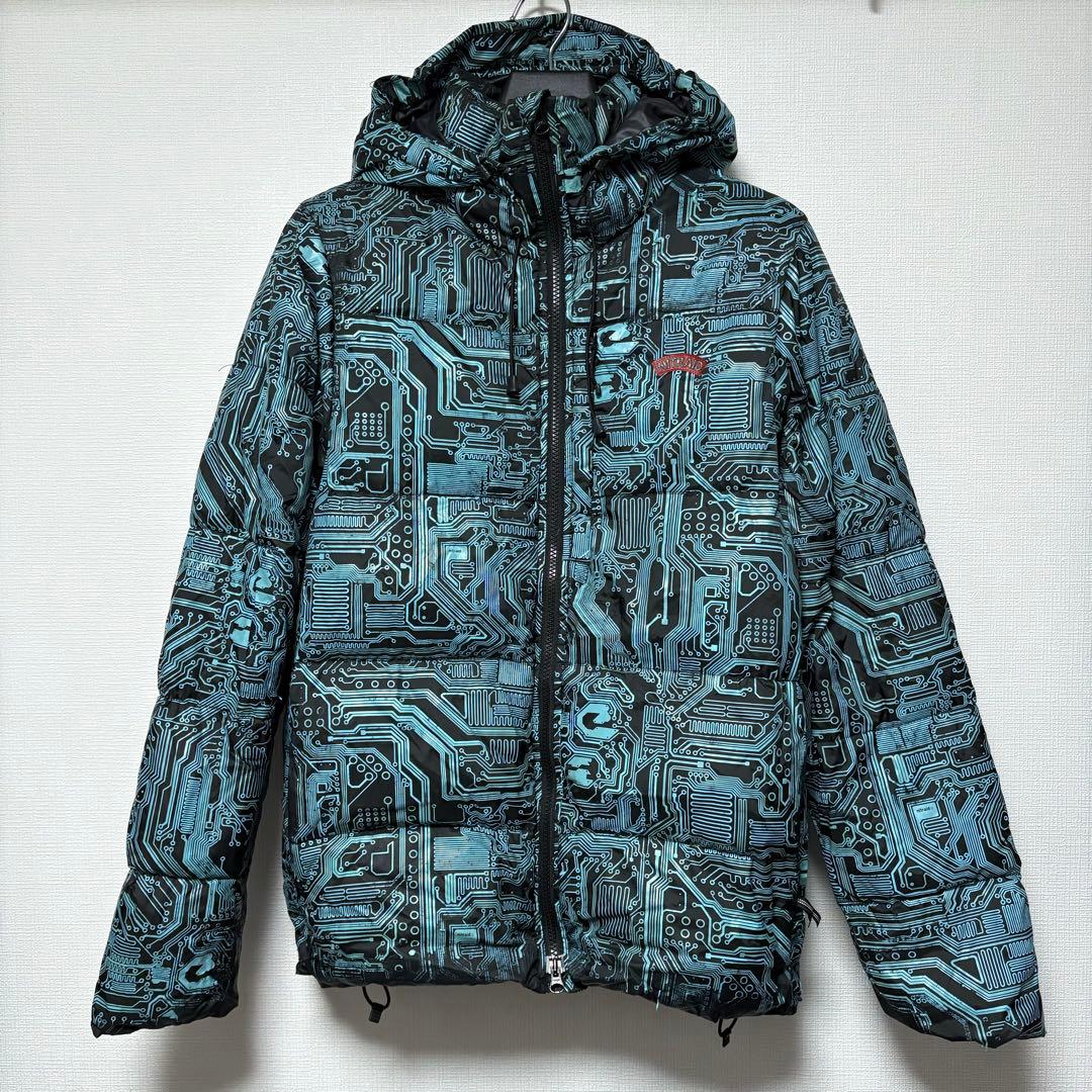 Nitraid ナイトレイド ダウンジャケット サーキット柄 L