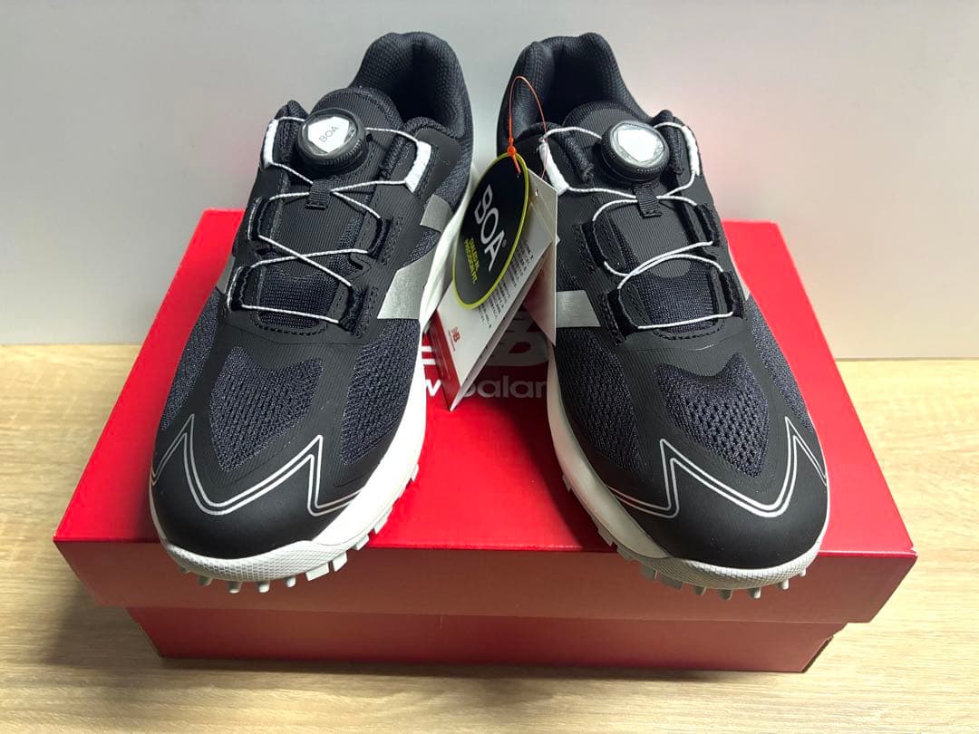 未使用 28cm 2E ニューバランスゴルフシューズ UGS1001F ブラック