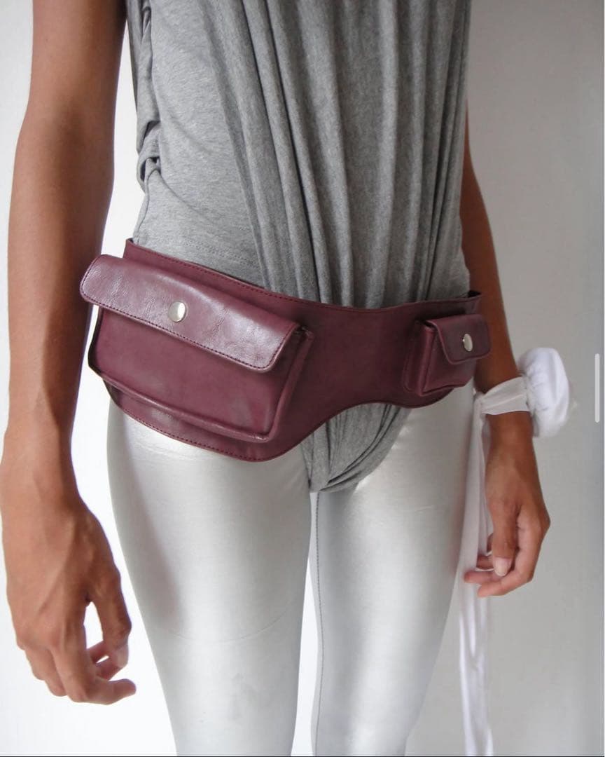 値下げ中gimaguas rino シルバーベルト／ウェストポーチ