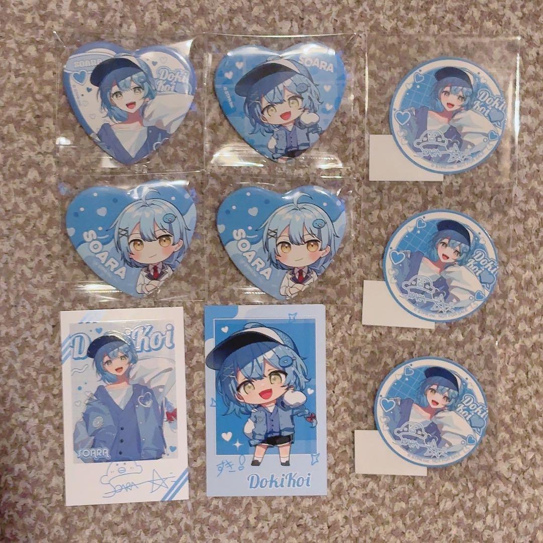 そあら　ドキ恋　STPRBOYS 缶バ　フォトカ　ステッカー　等身　デフォ