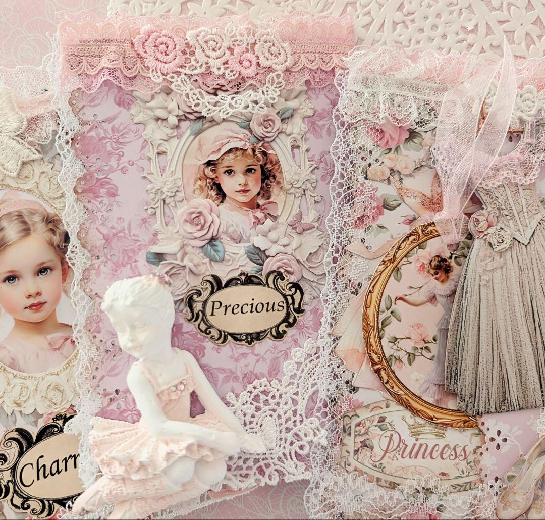 薔薇とレースのロマンチックスィートジャンクジャーナル*Charming*