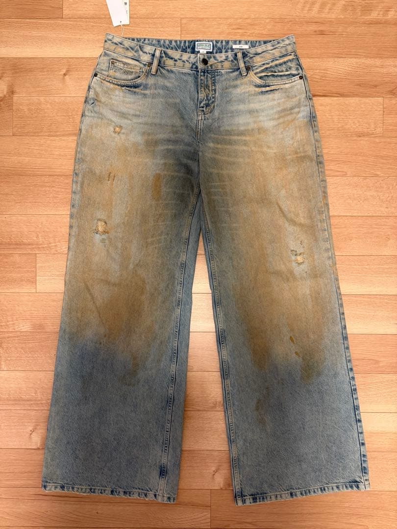 【売り切り】 25aw GUESS USA ワイド バギー デニムパンツ