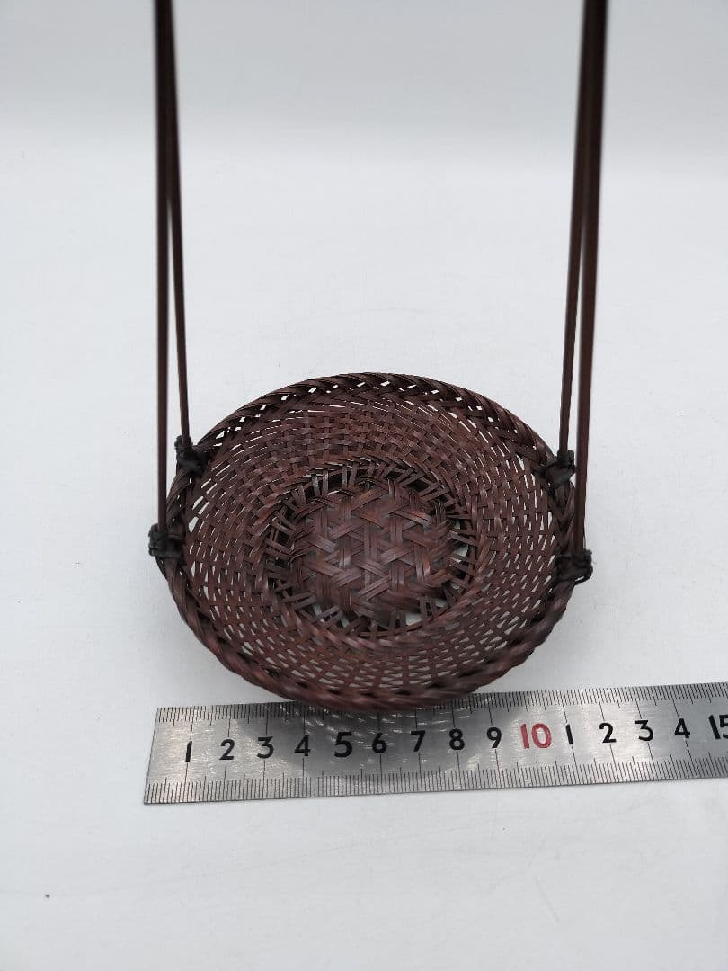 c793 煎茶　廻し篭セット 赤絵 後手急須 晃雲作 廻し籠　茶道具 古物