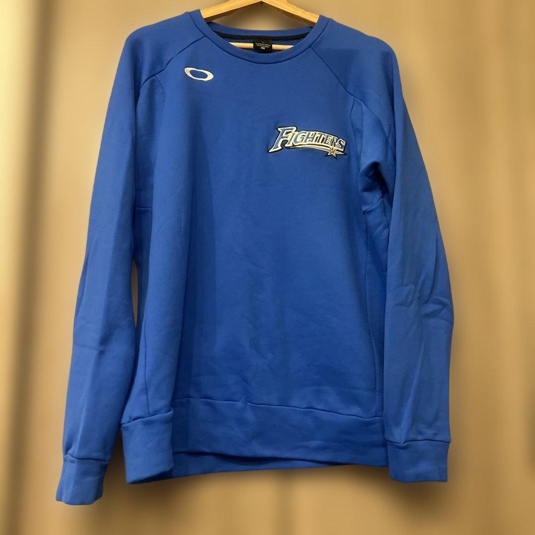 野球日本ハムOakley 長袖 ユニフォーム XL 青