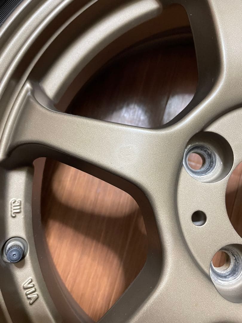 15インチ 5J PCD100オフセット45 4穴 レアマイスター風　TE37風