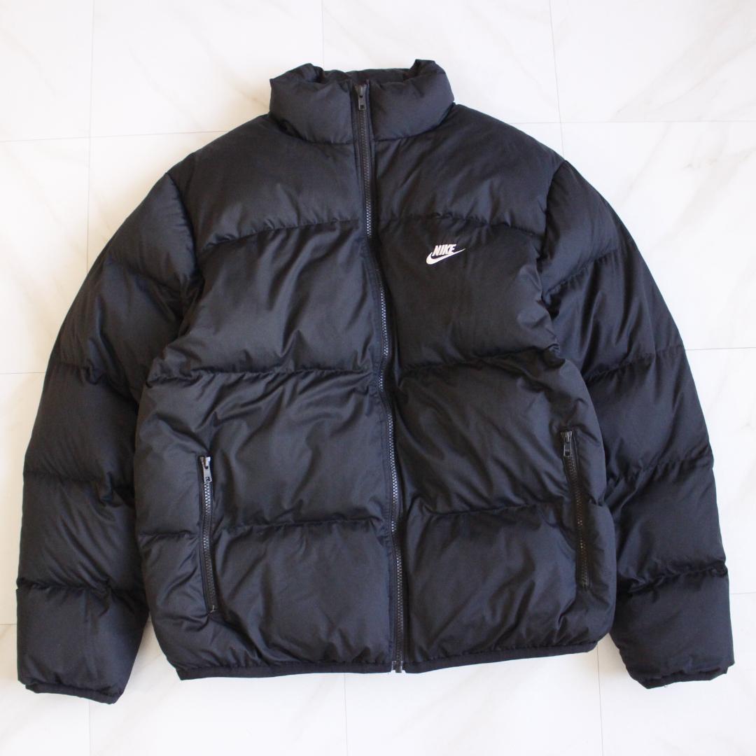 NIKE プリマロフトパファージャケット Lサイズ ヌプシ ブラック ロゴ刺繡