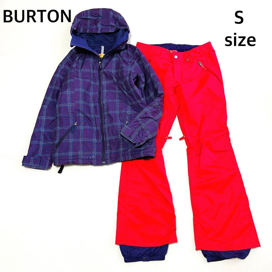 6728 バートン　上下セット　ジャケット　チェック　パンツ　スノボ　レディース