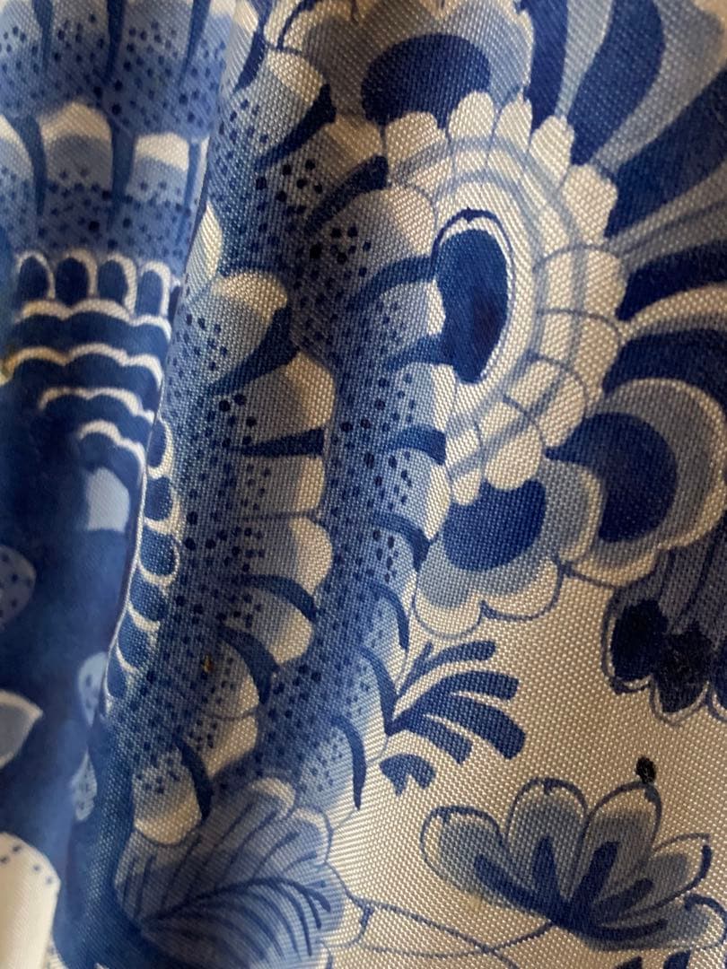 ロイヤルデルフト　破格！レアなビンテージの大型電気スタンドシェードも手書きです！