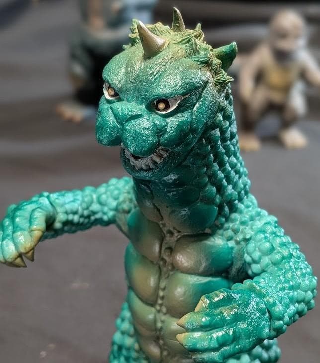 ゴジラ＆ミニラ＆ガバラ（Ｙ・ＭＳF）ソフビフィギュア３体セット