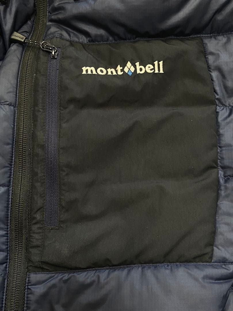 モンベル 1101492 コロラドパーカ リバーシブル ダウンジャケットL黒x紺