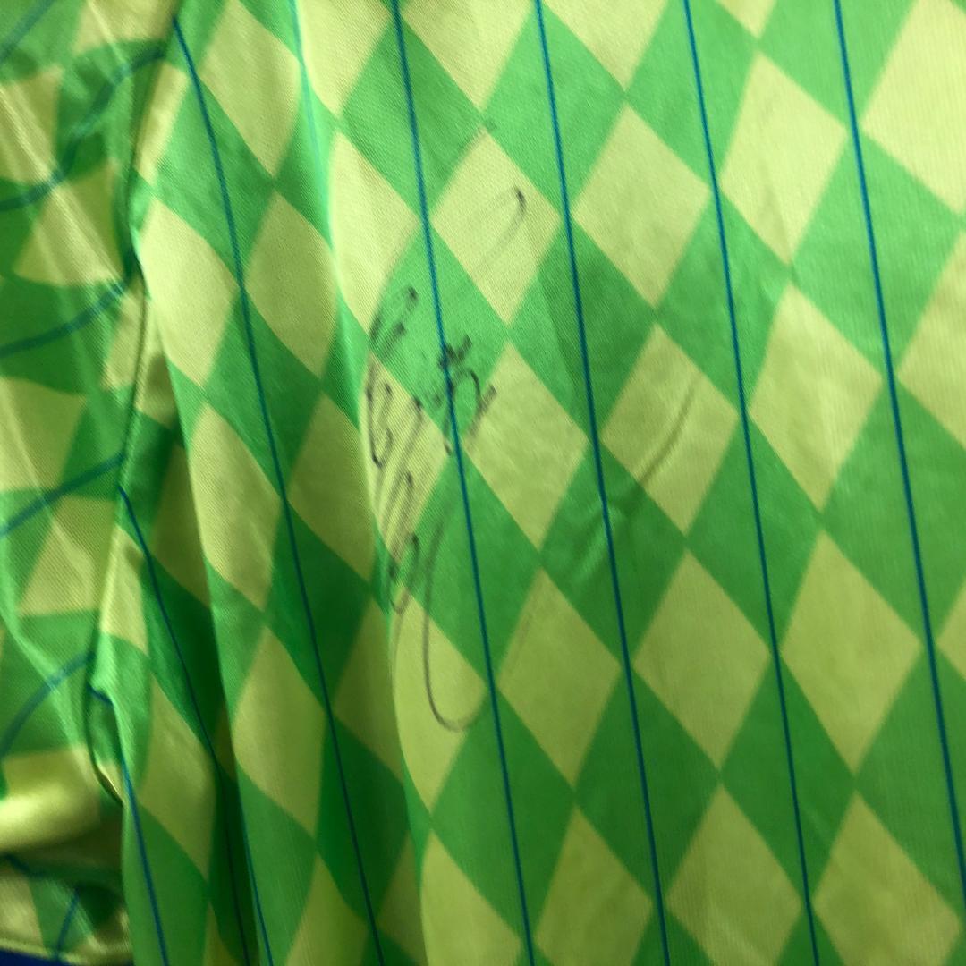 94~96年 最初期 ベルマーレ平塚 ゲームシャツ ユニフォーム サイン入り