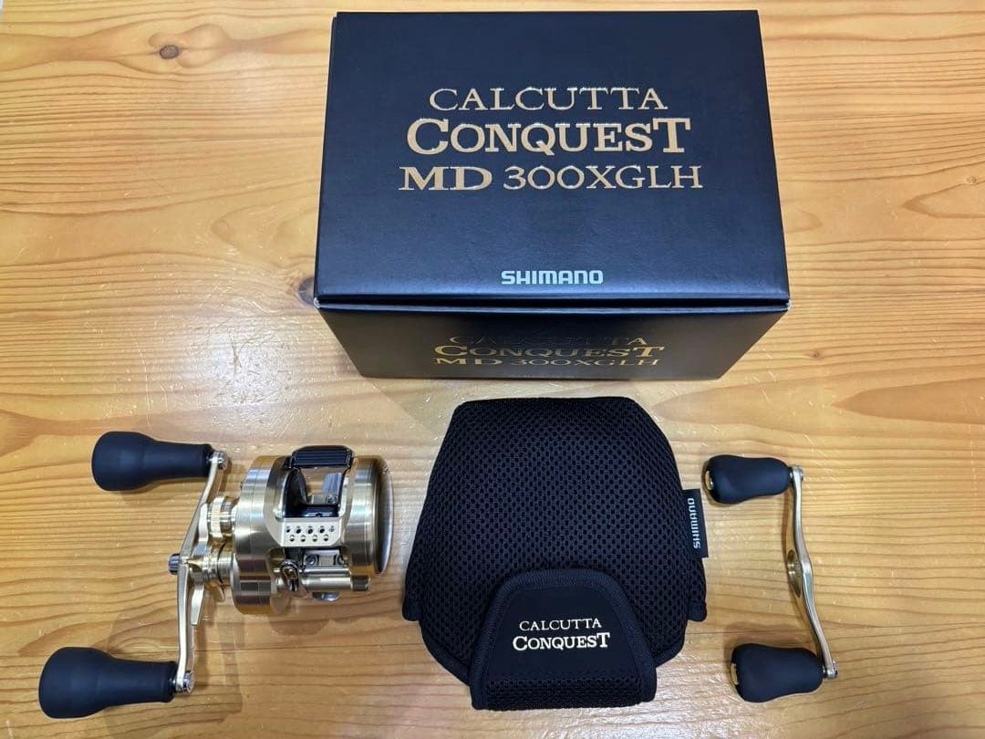 【美品】23カルカッタコンクエストMD300XGLH &45mmノーマルハンドル